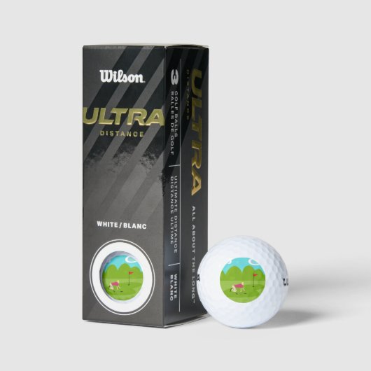 Retro Golfer Golf Ball (Verpackungen)
