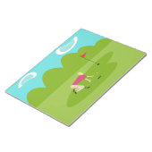 Retro Golfer Notepad Notizblock (angewinkelt)