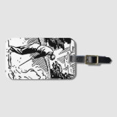 Retro Golfer Sand Trap Gepäckanhänger (Vorderseite (Horizontal))