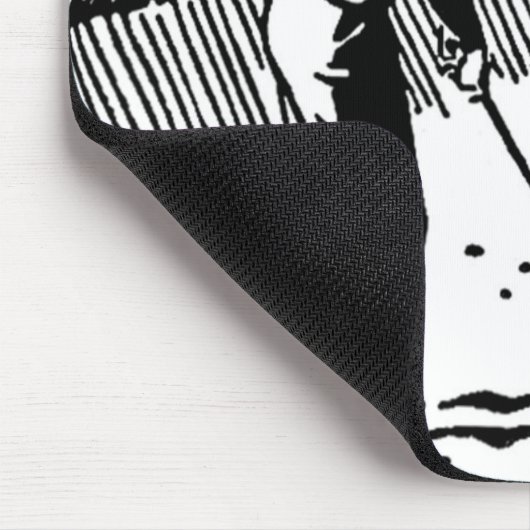 Retro Golfer Sand Trap Mousepad (Ecke)