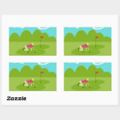 Retro Golfer Stickers (Blatt)