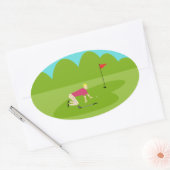 Retro Golfer Stickers (Umschlag)