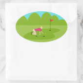 Retro Golfer Stickers (Tasche)