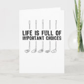 Retro-Golfgeschenk für Golfer Karte (Vorderseite)