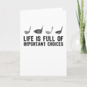 Retro-Golfgeschenk für Golfer Karte (Vorderseite)