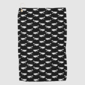 Retro Golfhandtuch (Vorderseite)