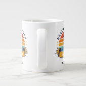 Retro Golfo Best Opa Par Personalisiert Jumbo-Tasse (Rückseite)