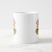 Retro Golfo Best Opa Par Personalisiert Jumbo-Tasse (Vorderseite)