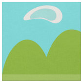 Retro Golfspieler-Gewebe Stoff (Nahaufnahme)