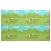 Retro Golfspieler-Gewebe Stoff (Fat Quarter (45,7 x 55,9 cm))