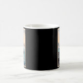 Retro Gondelboote mit Venedig Skyline Italien Kaffeetasse (Mittel)