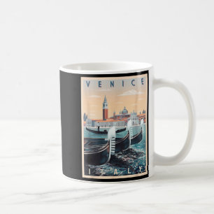Retro Gondelboote mit Venedig Skyline Italien Kaffeetasse