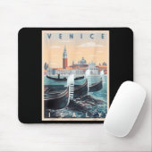 Retro Gondelboote mit Venedig Skyline Italien Mousepad (Mit Mouse)