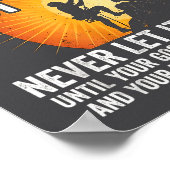 Retro Good Better Never Let It Rest Till Your Good Poster (Ecke)