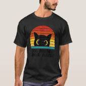 Retro Good Morning Human Servant Matching Black Ca T-Shirt (Vorderseite)
