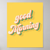 Retro Good Morning Poster (Vorne)