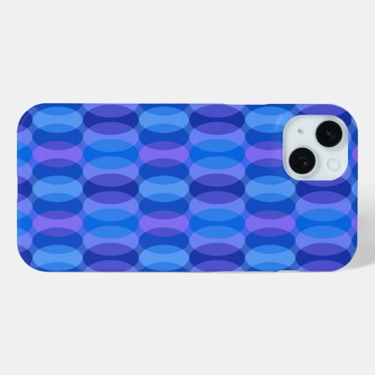 Retro Good Vibes Geometric Pattern Case-Mate iPhone Hülle (Rückseite (Horizontal))