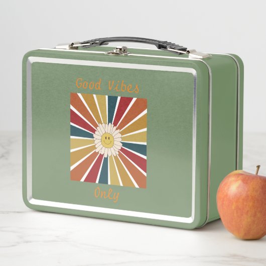 Retro Good Vibes Metal Lunch Box (Beispiel)