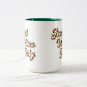 Retro Good Vibes only - Vintag Zweifarbige Tasse (Mittel)