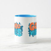 Retro-Good-Vibes-Typografie-Kaffeetasse Tasse (Zentrum)