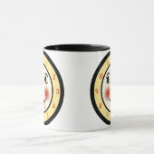 Retro Goofy Clock Face Tasse (Zentrum)