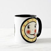 Retro Goofy Clock Face Tasse (VorderseiteRechts)
