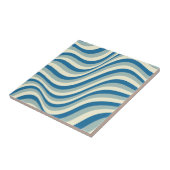 Retro Goovy Hellblau und Dunkelblau Fliese (Seite)