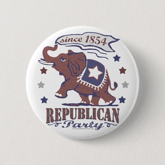 Retro GOP-Knopf Button (Vorderseite)