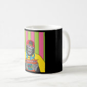 Retro-Gorilla-Affe mit Radio-Musik Kaffeetasse (VorderseiteRechts)