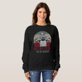 Retro Gorilla Affe Zirkus Zoo Tier Affe Sweatshirt (Vorne ganz)