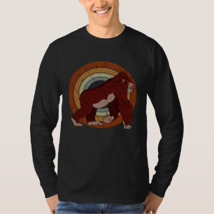 Retro Gorilla Vintage 80er 90er Sonnenuntergang Tr T-Shirt