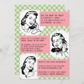 Retro Gossip Gals Bridal Dusche Einladungen (Vorne/Hinten)