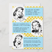 Retro Gossip Gals Junggeselinnen-Abschied Einladun Einladung (Vorderseite)