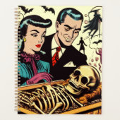 Retro Goth Couple Comic Planer (Vorderseite)