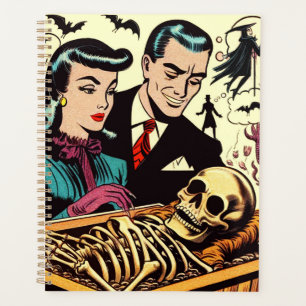 Retro Goth Couple Comic Planer