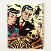 Retro Goth Couple Comic Planer (Rückseite)