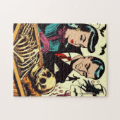 Retro Goth Couple Comic Puzzle (Horizontal)