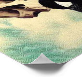 Retro Goth Girl Poster (Ecke)