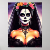 Retro-Goth-Hispano-Pin-up Poster (Vorne)