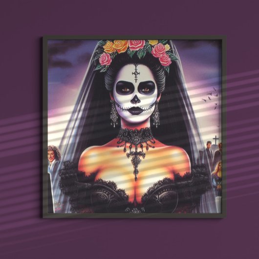 Retro-Goth-Hispano-Pin-up Poster