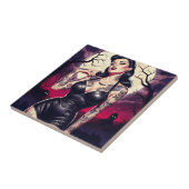 Retro-Goth-Mädchen Fliese (Seite)