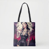 Retro-Goth-Mädchen Tasche (Vorderseite)