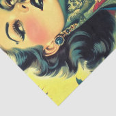Retro-Goth-Pin-up Seidenpapier (Ausschnitt)