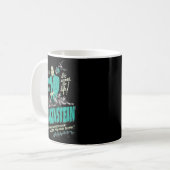 Retro-Goth-Schreckensstunde Kaffeetasse (Vorderseite Links)
