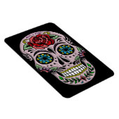 Retro Goth Sugar Skull Magnet (Rechte Seite)