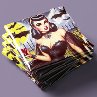 Retro Goth Vampire Button-up