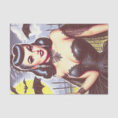 Retro Goth Vampire Button-up Seidenpapier (Vorderseite)