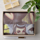 Retro Goth Vampire Button-up Seidenpapier (Geschenk)