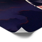 Retro Gothic Girl Poster (Ecke)
