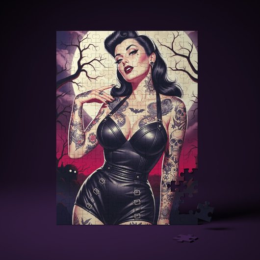 Retro Gothic Girl Puzzle